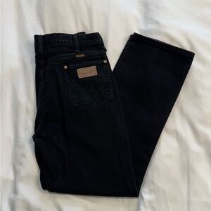 Vintage Wrangler Black Straight Leg Jeans